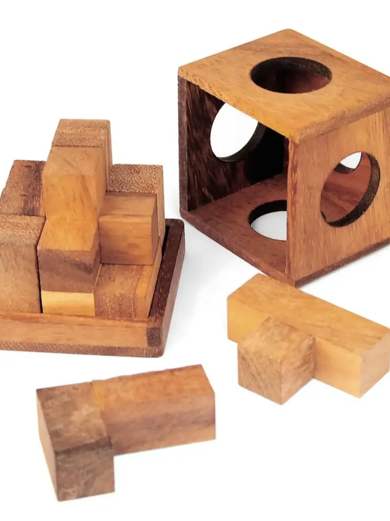 Da Vinci Brick Style Wooden Puzzle Block Set